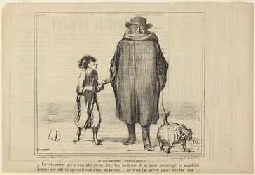 Monsieur Prudhomme philanthrope, numéro 291 de la série Actualités de Le Charivari