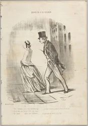 Non, madame, je ne vous quitterai pas..., numéro 3 de la série Quand on a du Guignon de Le Charivari