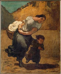 Le fardeau ... (huile sur toile)