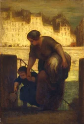 La blanchisseuse, vers 1863