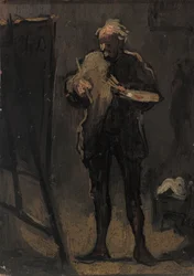 Le Peintre devant son tableau