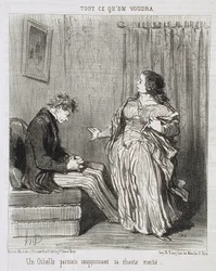 Un Othello parisien soupçonnant sa chaste moitié