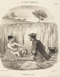 Une idylle dans les blés