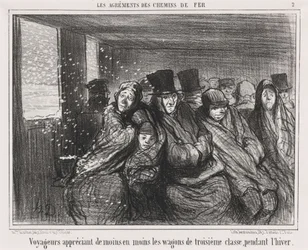 Voyageurs appréciant de moins en moins les wagons de troisième classe...