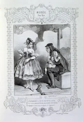 Illustrations sur les idées et légendes de Philipon sous le titre Les Cent et Robert Macaire
