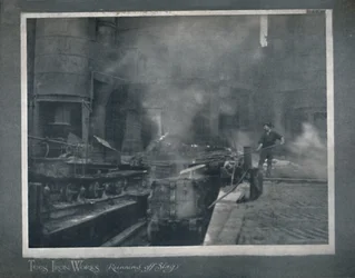 Usines de fer de Tees - Écoulement du laitier, 1919