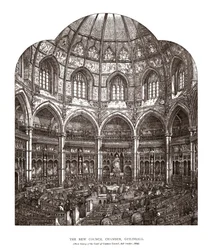 La nouvelle salle du conseil, Guildhall, 1884, 1886