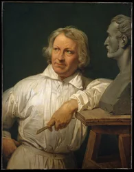 Bertel Thorvaldsen (1768-1844) avec le buste d