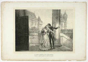 Et couvrit, en pleurant, d
