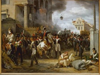 La barriere de Clichy -La défense de Paris à la Porte de Clichy contre les armées alliées de l