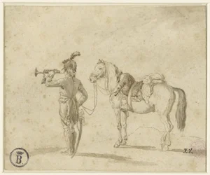 Trompettiste à côté d