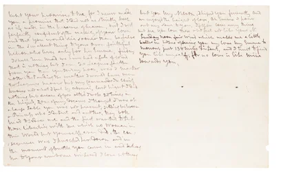 Lettre autographe à Lady Hamilton, n.p. [Foudroyant en mer]