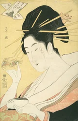 Coquillages assortis Kai-awase, « Kisen Hoshi », de la série Parodies modernes de...