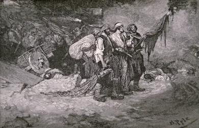 Le sac de Panama par les pirates de Henry Morgan
