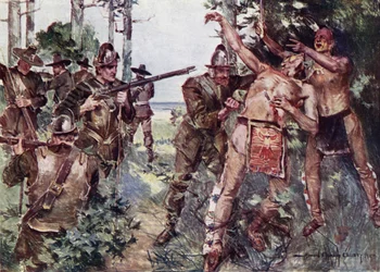 Illustration pour La Cour de Miles Standish par Henry Wadsworth Longfellow