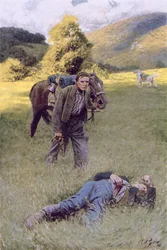 Un duel solitaire au milieu d