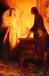 Je suis la fille de ce malheureux capitaine Keitt!, extrait de « The Ruby of Kishmoor » de Howard Pyle, publié dans Harper
