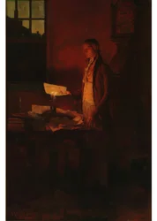 Thomas Jefferson rédigeant la Déclaration d