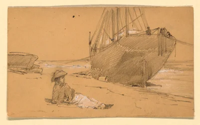 Dessin, Au bord de la mer, 1884