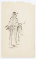 Sans titre (Fille à la fleur)