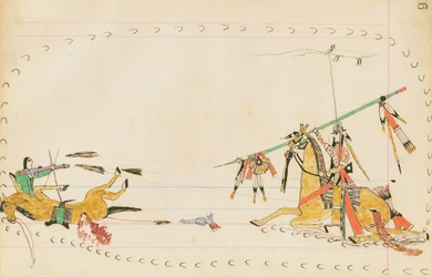 Loup hurlant et un autre guerrier, 1874-75