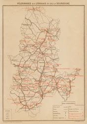 Pèlerinages du Lyonnais et de la Bourgogne (litho en couleur)