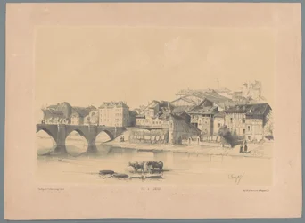 Zicht op Limoges aan de Vienne