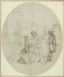 Étude pour une deuxième édition, jamais publiée, de "La Partie de Chasse de Henri IV" de Colle, Acte III, Scène 11