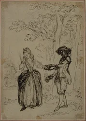 Étude pour une deuxième édition, jamais publiée, de "La Partie de Chasse de Henri IV" de Colle, Acte II, Scène 3