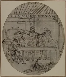 Étude pour une deuxième édition, jamais publiée, de "La Partie de Chasse de Henri IV" de Colle, Acte III, Scène 10