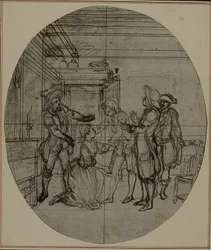 Étude pour une deuxième édition, jamais publiée, de "La Partie de Chasse de Henri IV" de Colle, Acte III, Scène 11