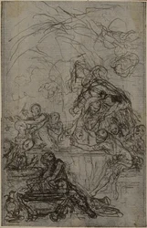 Study for an illustration in Tacitus "Tibère, ou Les Six Premiers Livres des Annales", Book IV, Vol. 2, 1st Study