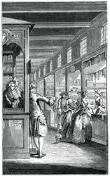 Les galeries du palais, 1885