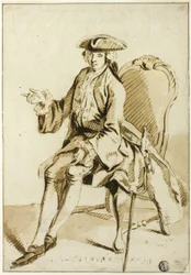 Jeune seigneur assis