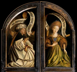 Sibylle Érythréenne et Sibylle de Cumes, panneau extérieur gauche du Retable de Gand