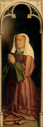 Portrait de Lysbette Borluut, panneau extérieur du Retable de Gand