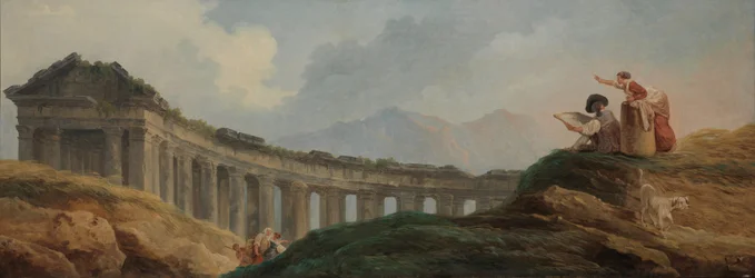 Une Colonnade en Ruines