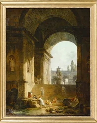 Vue pittoresque du Capitole à Rome (peinture)