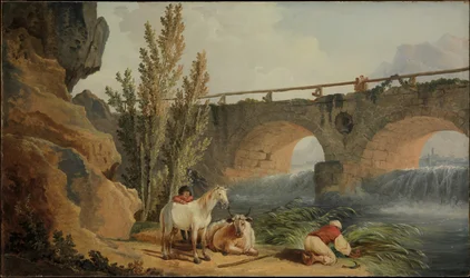 Pont sur une cascade