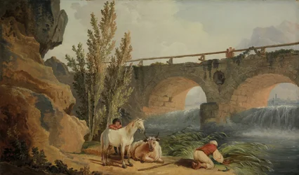 Pont sur une cascade