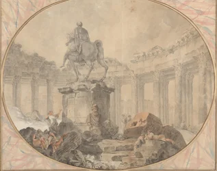Statue équestre de Marc Aurèle, 1757