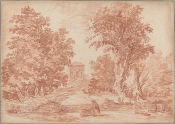 Parc italien avec un tempietto