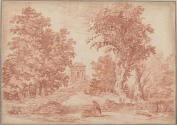 Parc italien avec un tempietto