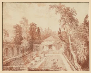 Pavillon dans un parc