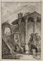 Planche cinq des Soirées à Rome