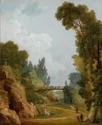 Le pont rustique, Château de Méréville, France