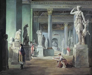 La salle des saisons au Louvre, vers 1802