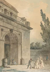 Visiteurs quittant une prison, 1794-95