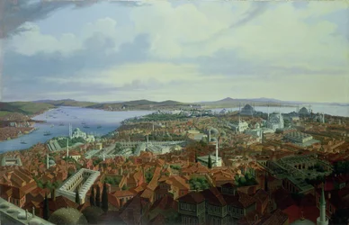 Panorama de Constantinople depuis la Suleymaniye Camii, 1844