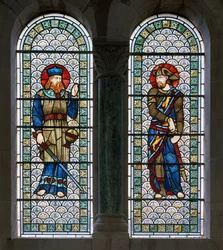 Hoarwithy, St Catherine, Belham & Co, Hugh Arthur Kennedy, Josué & Ézéchiel, c.1885